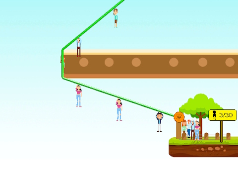 Jwèt Moun zipline sekou  sou entènèt