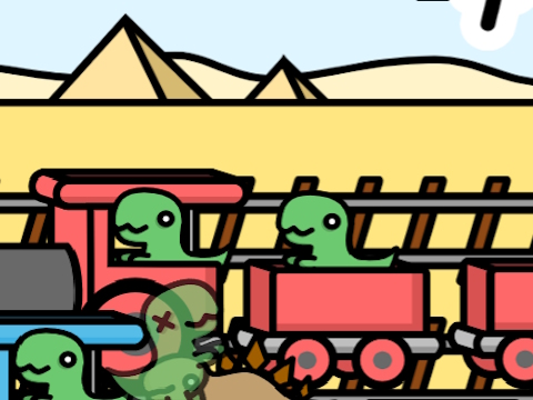 Jwèt Railway Dino  sou entènèt