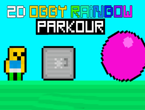 Jwèt 2d obby lakansyèl parkour  sou entènèt