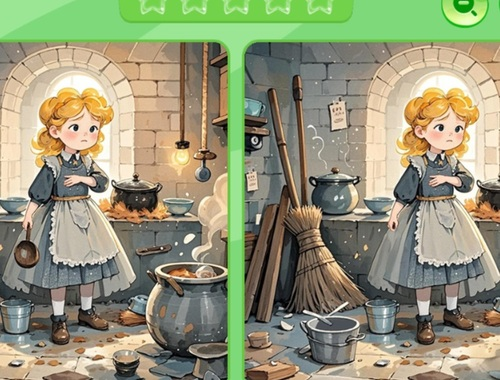 Jwèt Jwenn diferans ki genyen: Cinderella  sou entènèt