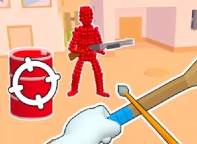 Jwèt Stickman archer fiziyad flèch nan Reds  sou entènèt