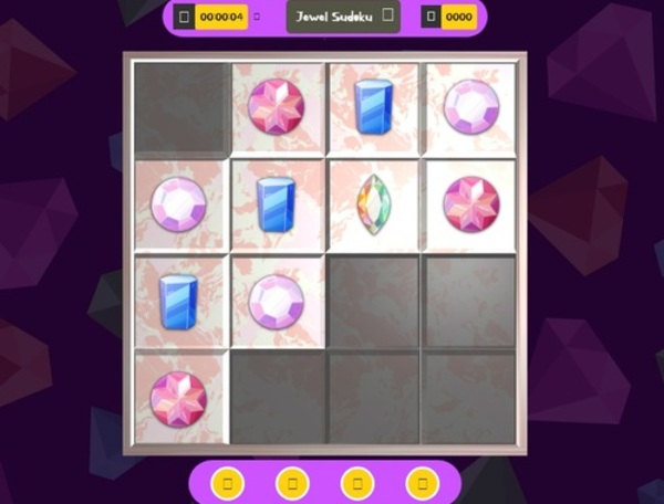 Jwèt 3d bijou sudoku  sou entènèt