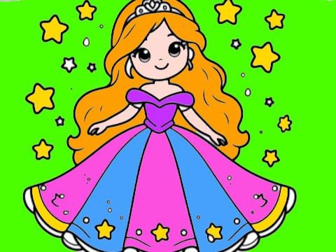 Jwèt Retounen nan lekòl Princess koloran liv  sou entènèt