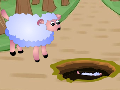 Jwèt Ede tonbe ti bebe mouton  sou entènèt