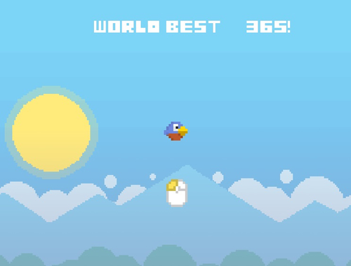 Jwèt Vòl flappy  sou entènèt