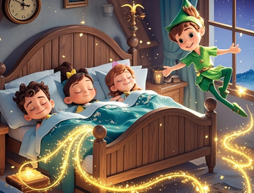 Jwèt Jwenn diferans ki genyen: Peter Pan  sou entènèt