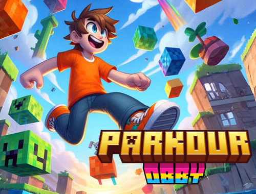 Jwèt Parkour obby  sou entènèt