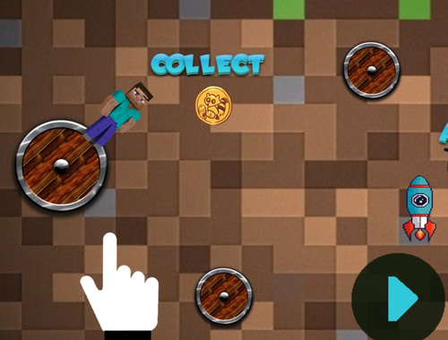 Jwèt Mineblock Thorne ak vole avanti  sou entènèt