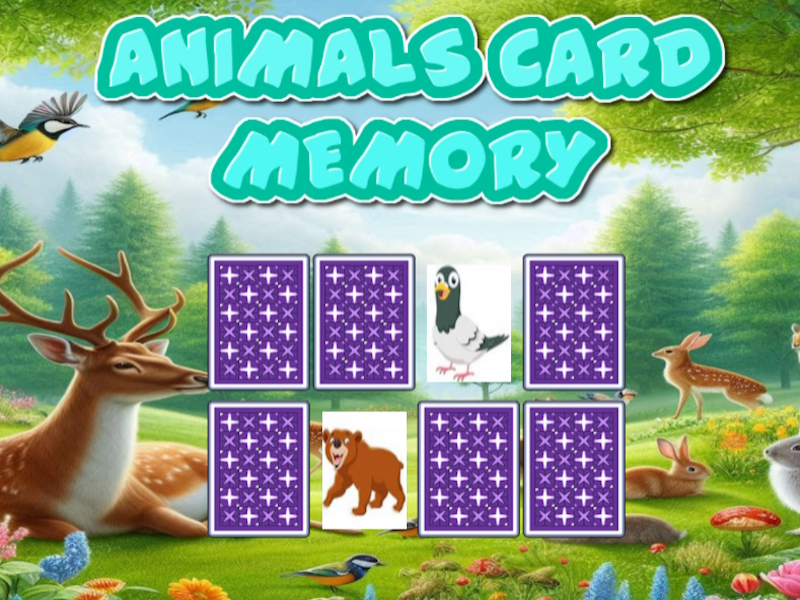 Jwèt Kat Animal memwa sou entènèt