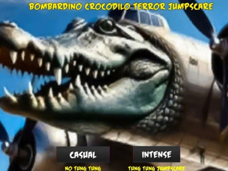 Jwèt Bombardino Crocodilo: laterè jumpscare sou entènèt