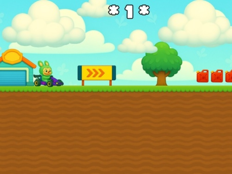 Jwèt Labubu Gokart sou entènèt