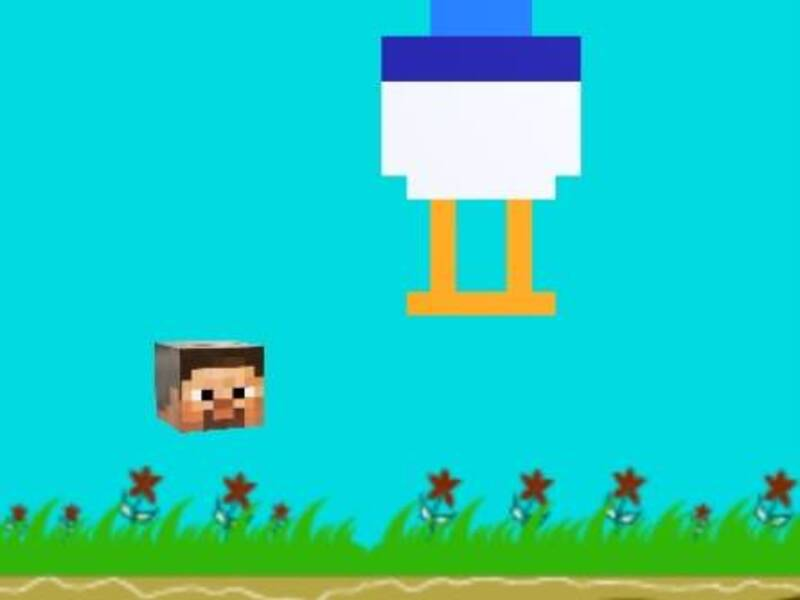 Jwèt Poul conducteur flappy minecraft sou entènèt