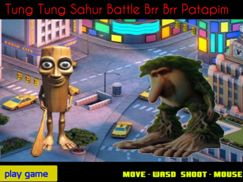 Jwèt Tung Tung Sahur batay Brr Brr Patapim sou entènèt