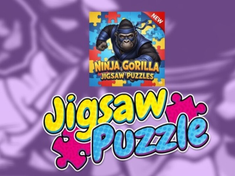 Jwèt Ninja goril puzzles sou entènèt