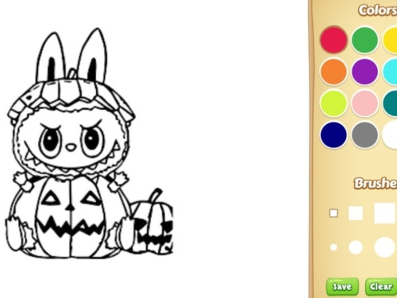 Jwèt Halloween Labubu koloran & desen jwèt sou entènèt