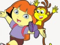 Jwèt Dora Explorer a koloran plezi  sou entènèt