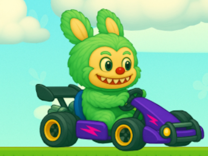 Jwèt Labubu Gokart sou entènèt