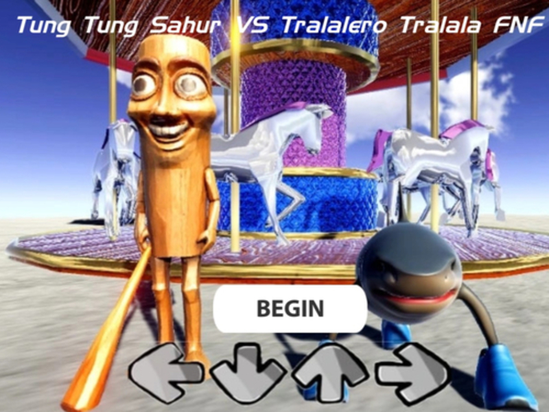 Jwèt Tung tung sahur vs tralalero tralala fnf sou entènèt