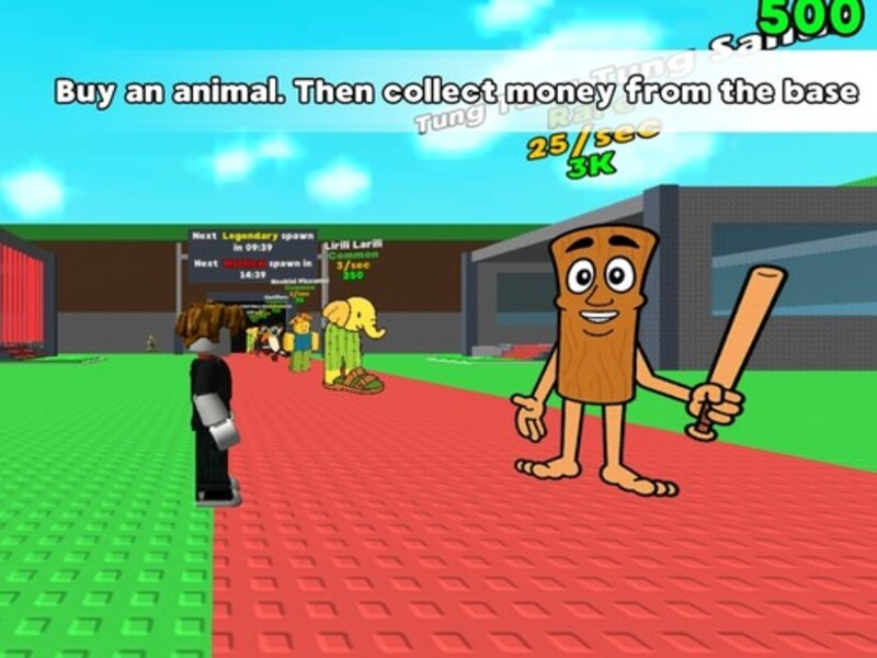 Jwèt ROBLOX: vòlè yon brainrot sou entènèt
