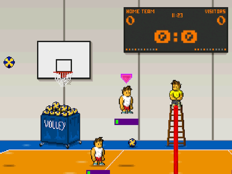 Jwèt Arcade volebòl sou entènèt