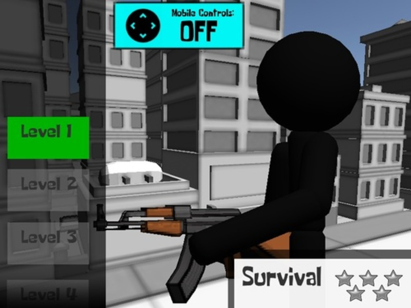 Jwèt Stickman zam tirè 3D sou entènèt