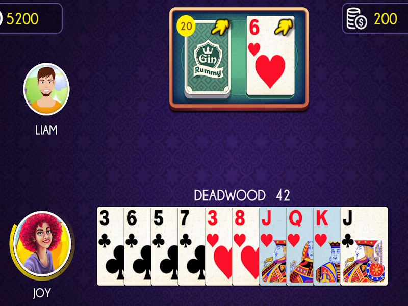 Jwèt Djin rummy sou entènèt