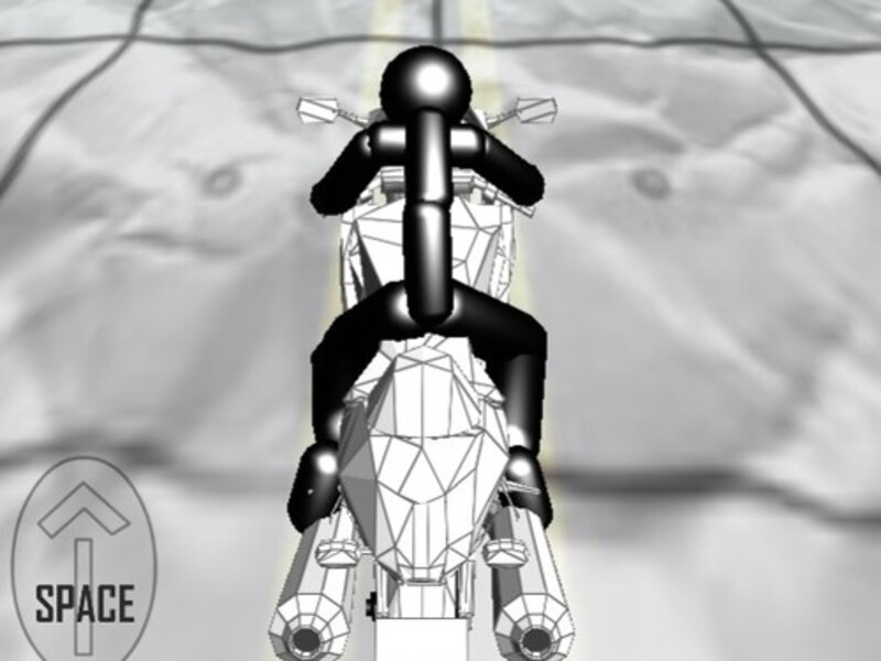 Jwèt Stickman kous motosiklèt zonbi sou entènèt