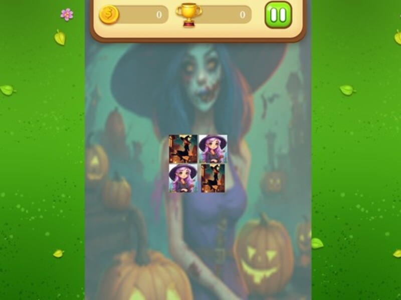 Jwèt Halloween sòsyè memwa matche ak sou entènèt