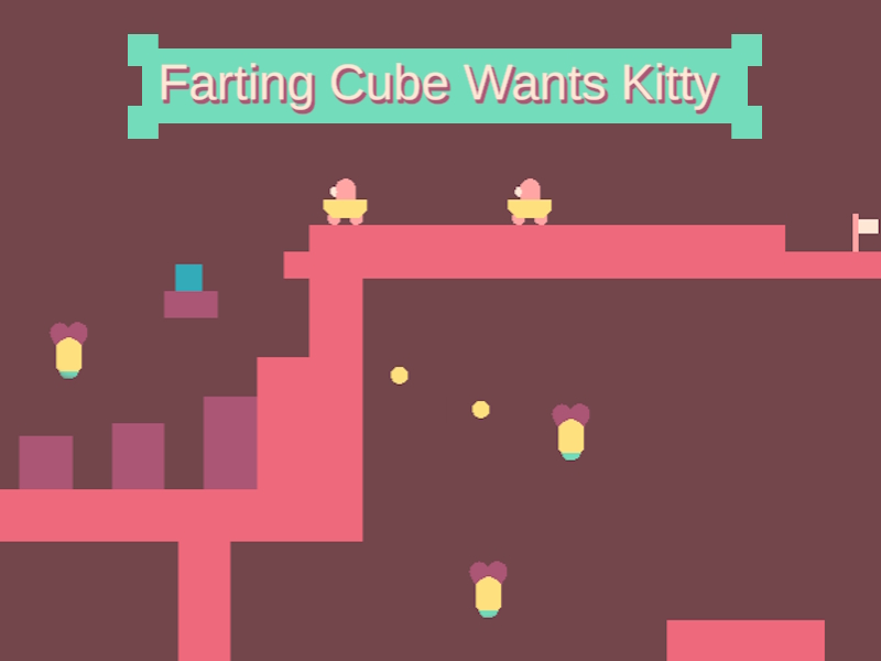 Jwèt Farting kib vle Kitty sou entènèt