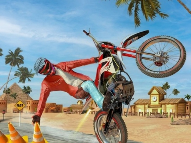 Jwèt Motocross kous sou entènèt