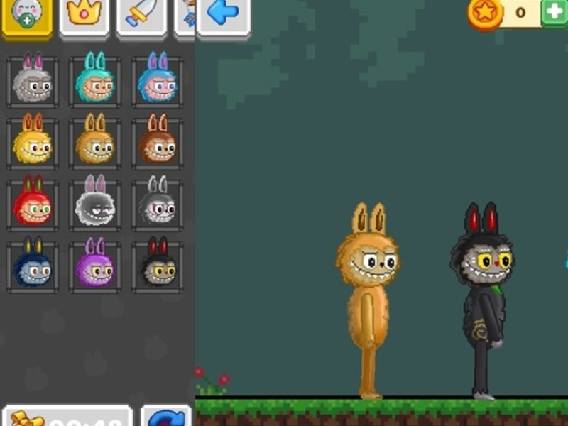 Jwèt Lakou rekreyasyon Labubu: sandboks Ragdoll sou entènèt