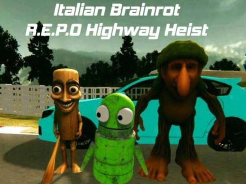 Jwèt Italyen Brainrot R. E. P. O Highway ègzist sou entènèt
