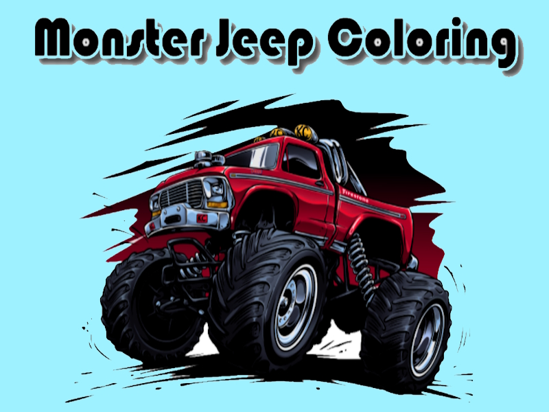 Jwèt Mons jeep koloran sou entènèt