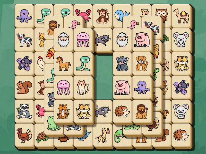 Jwèt Critter Mahjong solitèr sou entènèt