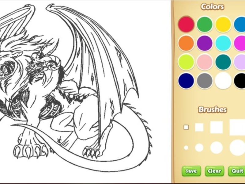 Jwèt Dragon chimera koloran liv sou entènèt