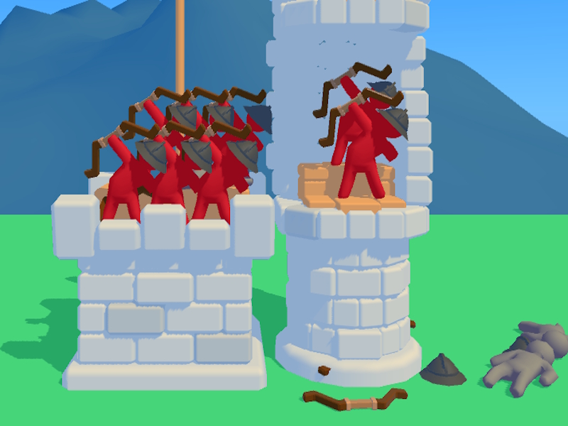 Jwèt Ewo Archers: Castle Lagè sou entènèt