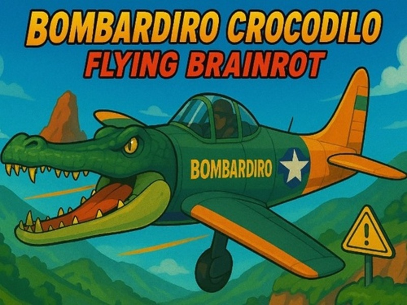 Jwèt Bombardiro Crocodilo vole Brainrot sou entènèt